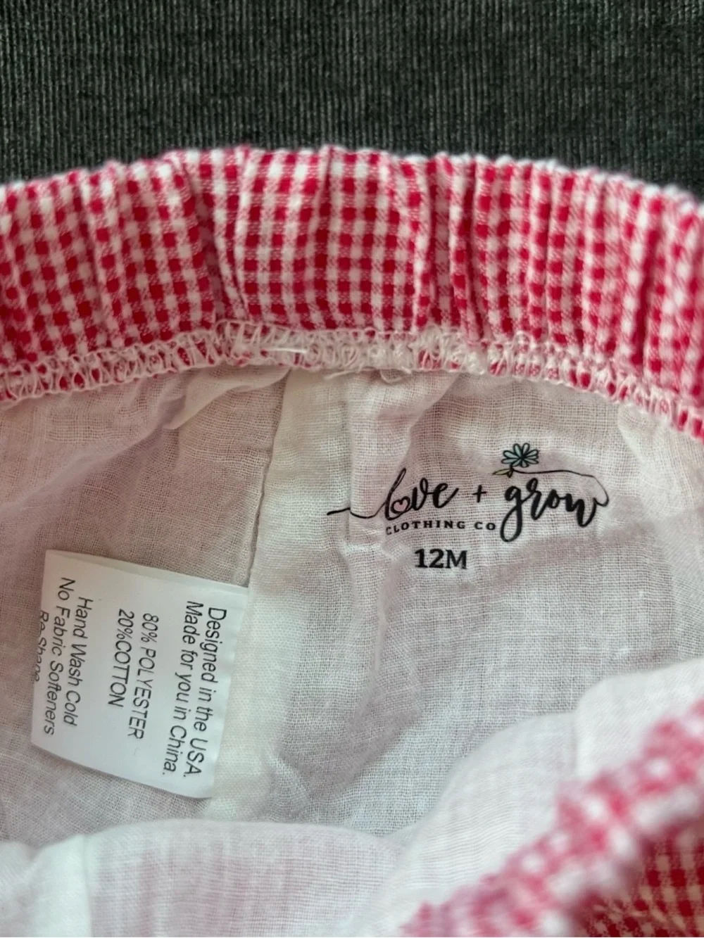 Love & Grow American Beauty Tunic Set Size 12 Months